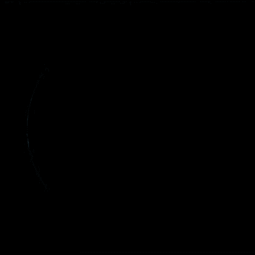 Spinning moon